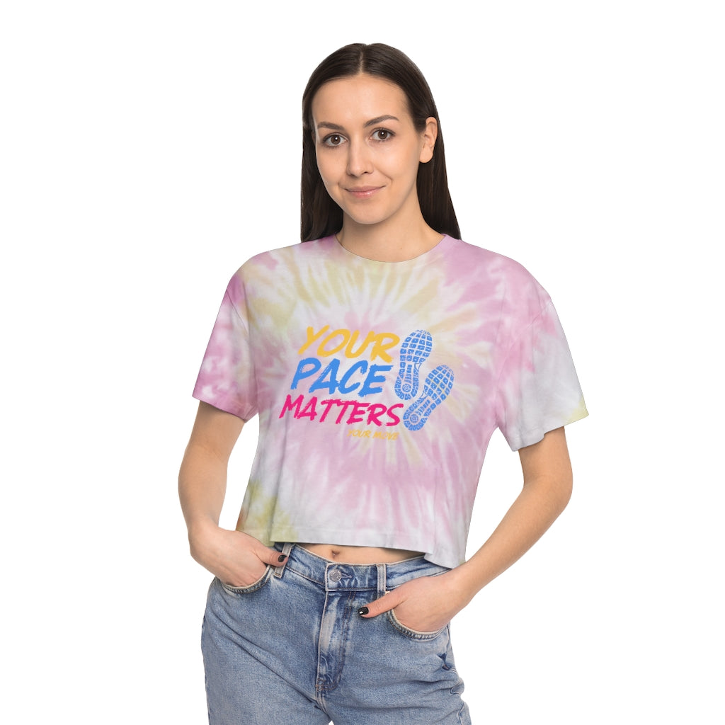 YPM Women's Tie-Dye Crop Tee