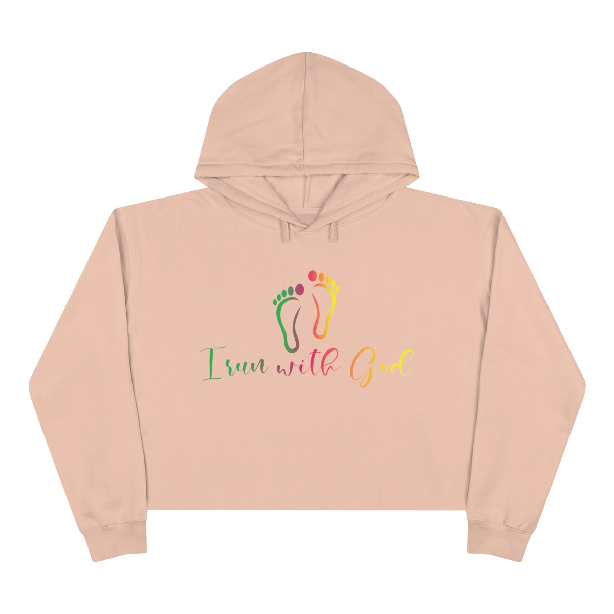 I Run with GOD Cropped Hoodie