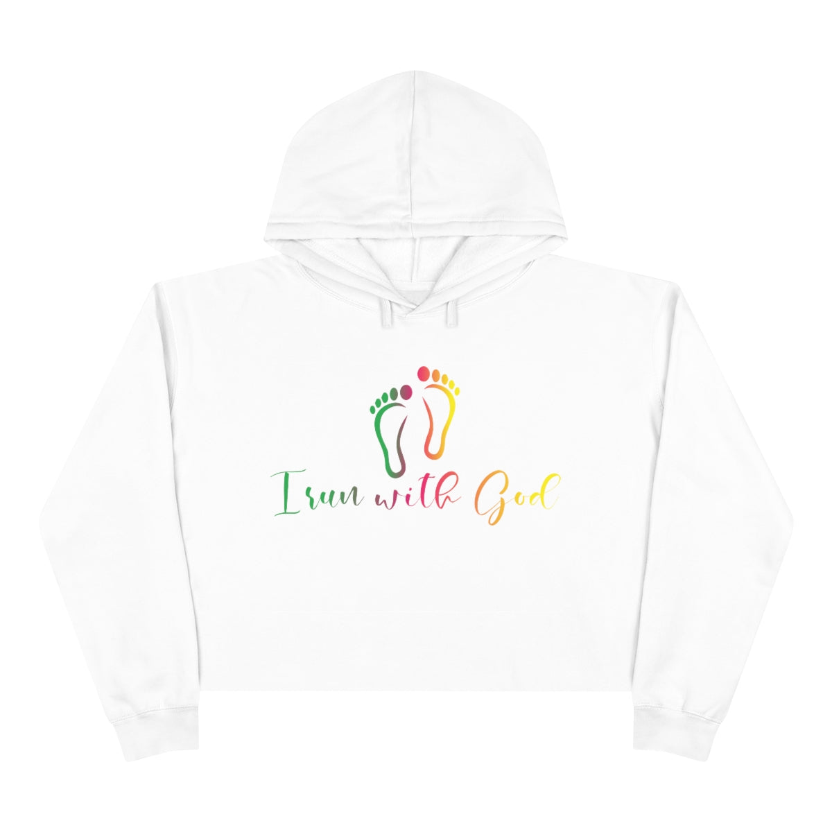 I Run with GOD Cropped Hoodie