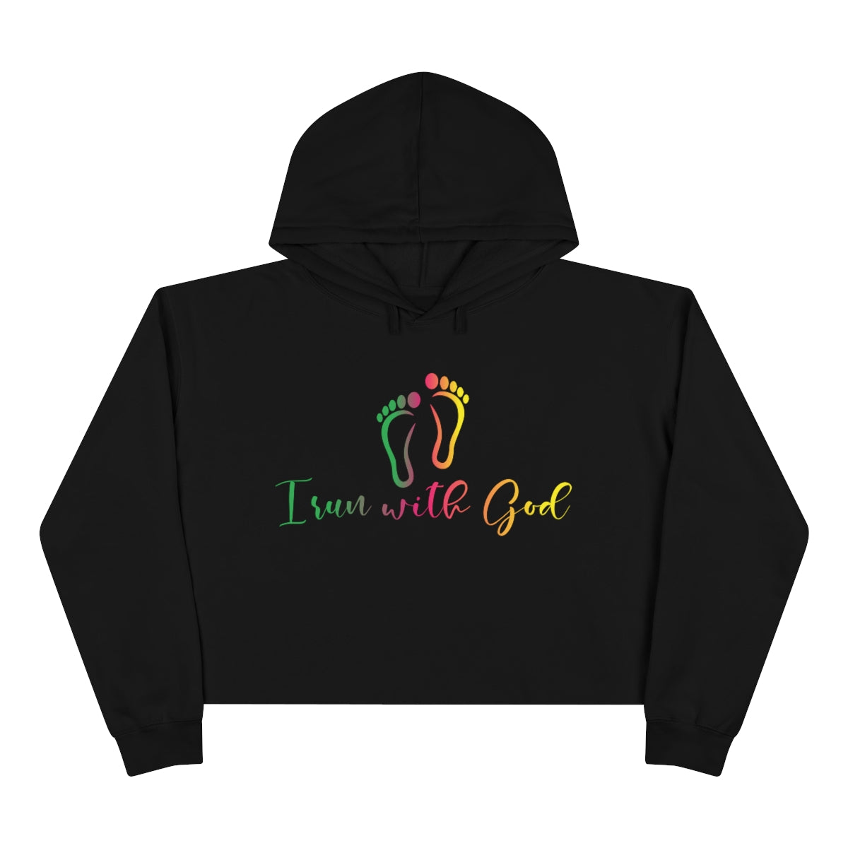 I Run with GOD Cropped Hoodie